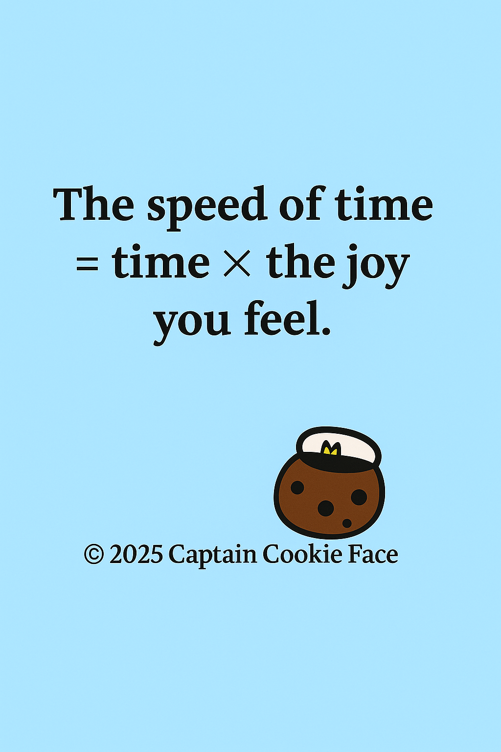 The speed of time formula