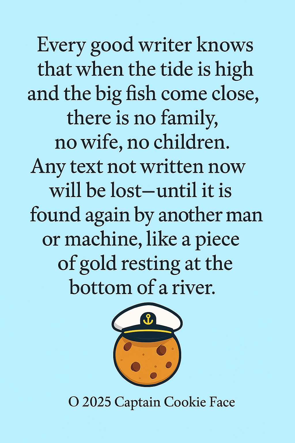 Hello Word - Captain Cookie Face first tweet